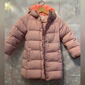 Crewcuts Light Pink Parka Jacket Down filled girl’s 4/5